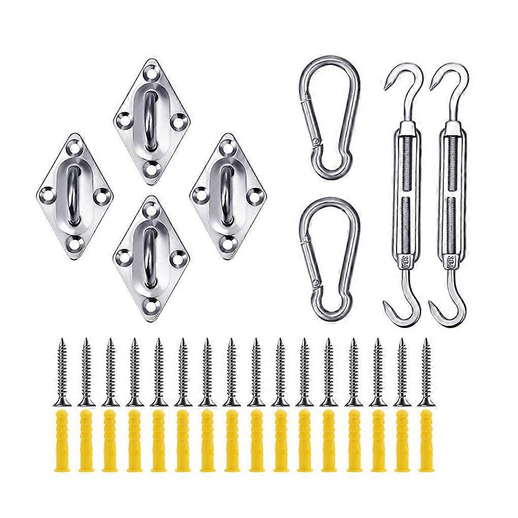 Sunshade Stainless Steel Spring Hook Awning Buckle Hardware Screws Set