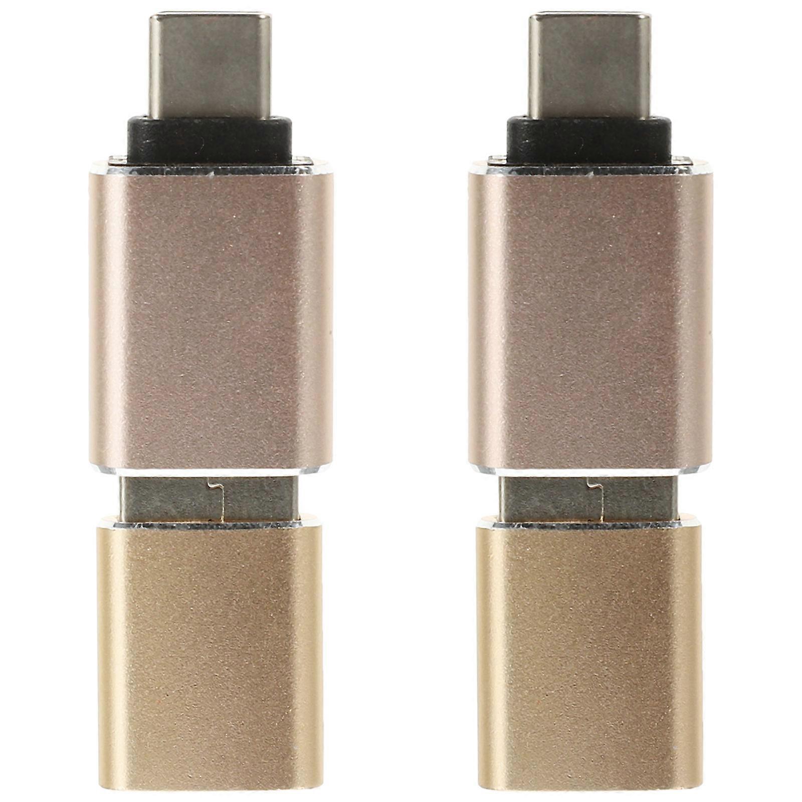 USB-C Male To USB Female Converter 20 Pcs Tech Users Adapter Heat Dissipation Daily Use Rectangular
