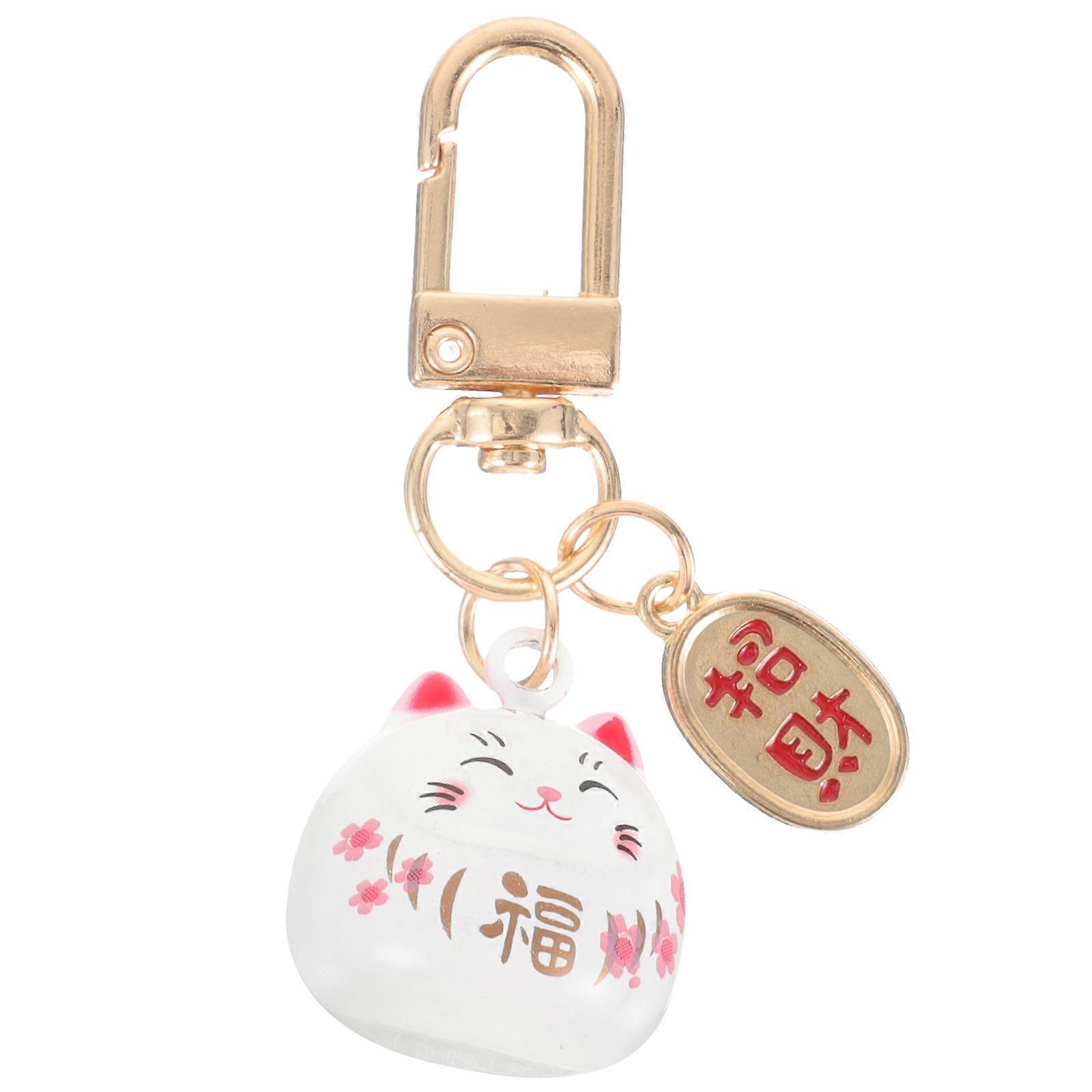 Cat Keychain Luck Cat Key Pendant for Decoration 3Pcs Assortment