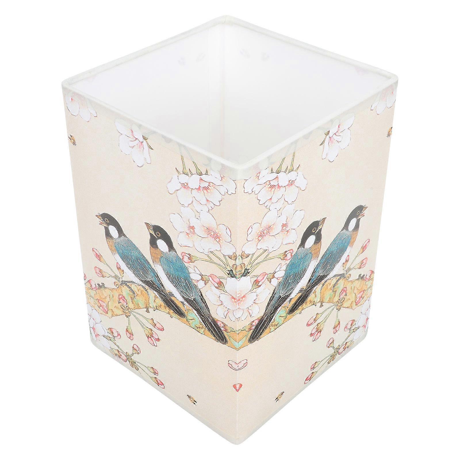 Decorative Lighting Cloth Lampshade For Desktop Lamp Stylish Design Beige Shade E27 Base 2Pcs