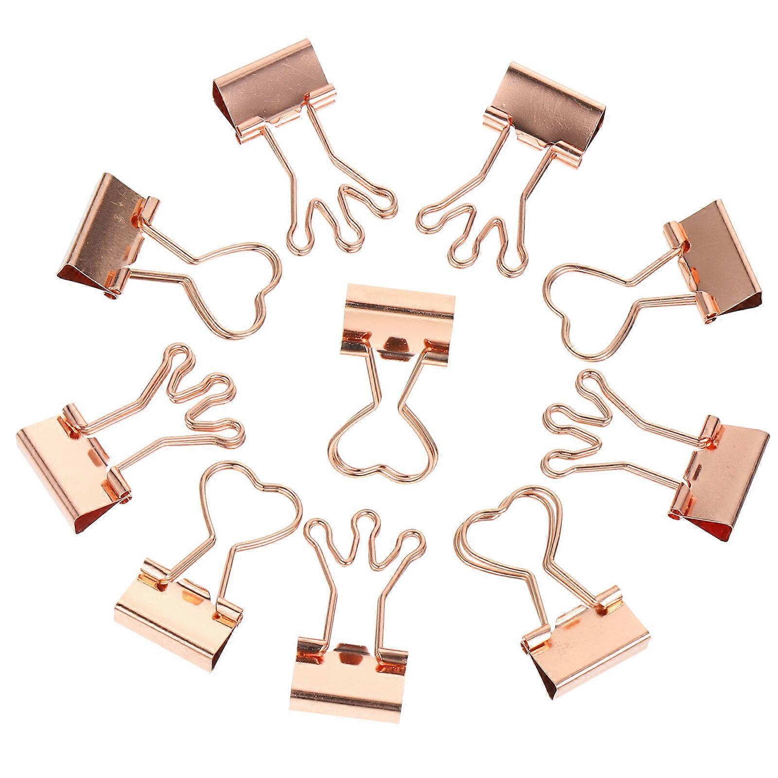 Stylish Rose Gold Multi-function Office Clips Ideal For Students Teachers Daily Needs 40Pcs