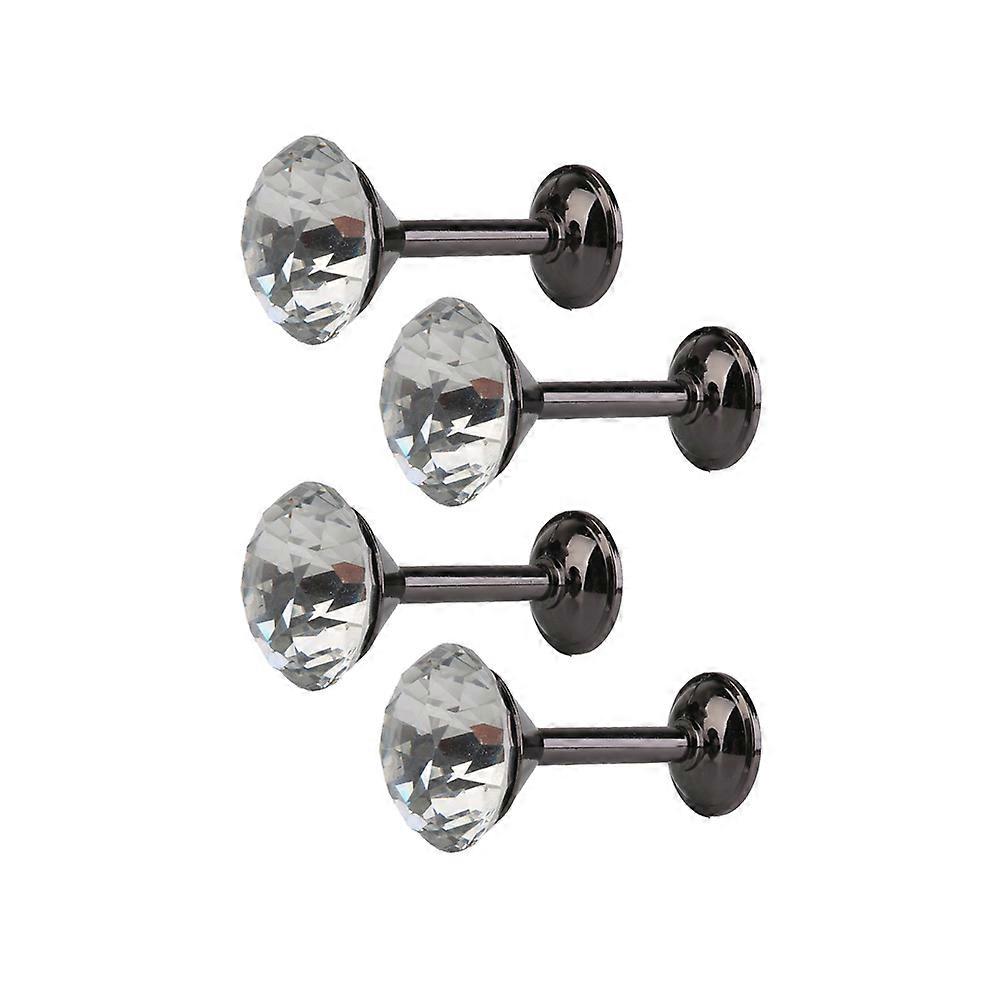 Wall Tassel Hook Drapery Tieback for Curtain Use 8Pcs Black Hooks