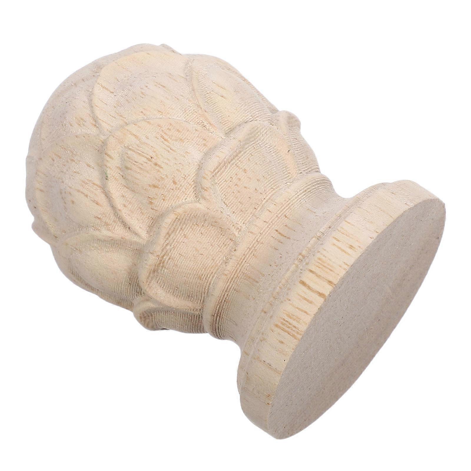 Bed Post Finial Wooden Pineapple Design for Home Decor 5Pcs Set