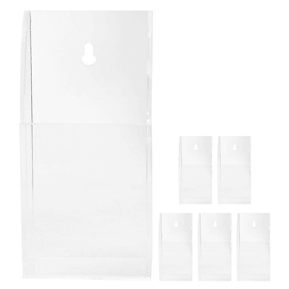 Acrylic Wall Mount Remote Control Holder 18 Pcs Storage Organization For Small Objects In Bedrooms And Offices With A Simple Rectangular Design