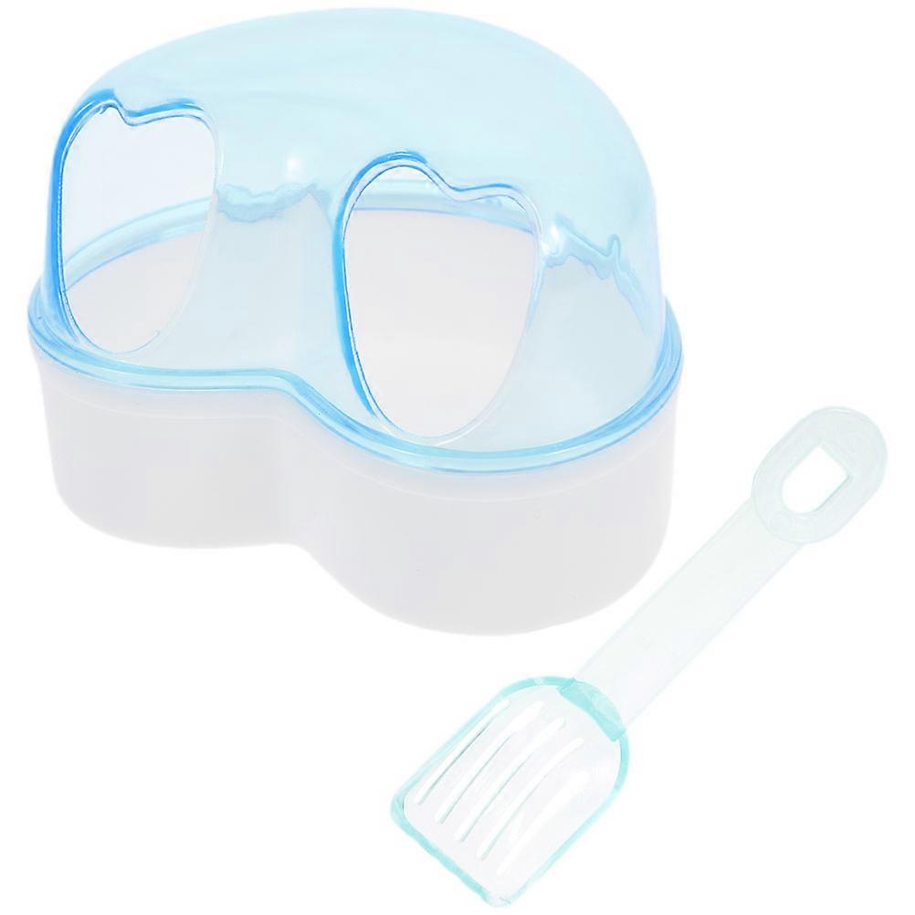 Hamster Sand Bath Box for Small Pet Bathing 2Sets Transparent Sand Container
