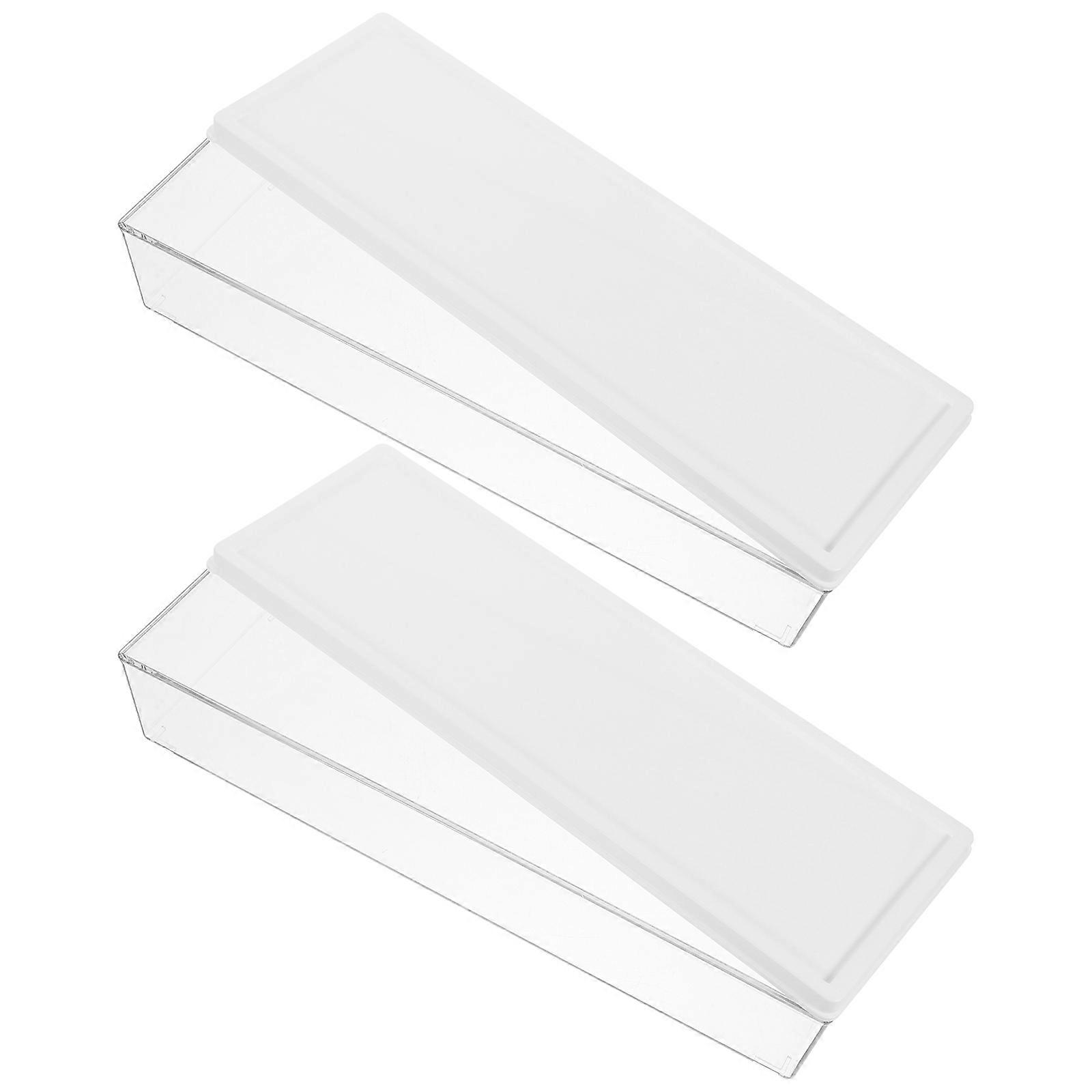 Kitchen Spaghetti Box Pasta Storage Box for Storage 4Pcs Transparent Container