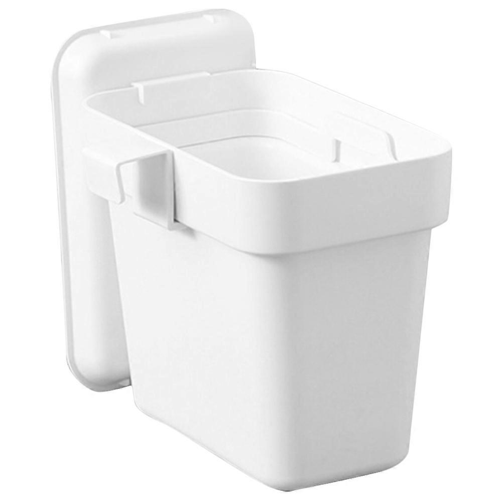 Small Trash Can Cabinet Hanging Waste Bin for Storage 4Pcs White