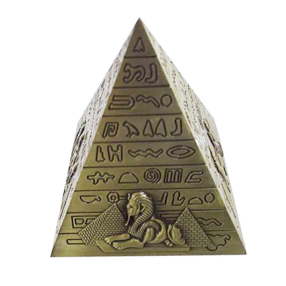 Desktop Ornaments Pyramid Decor for 1Pcs Ancient Egyptian Style Golden