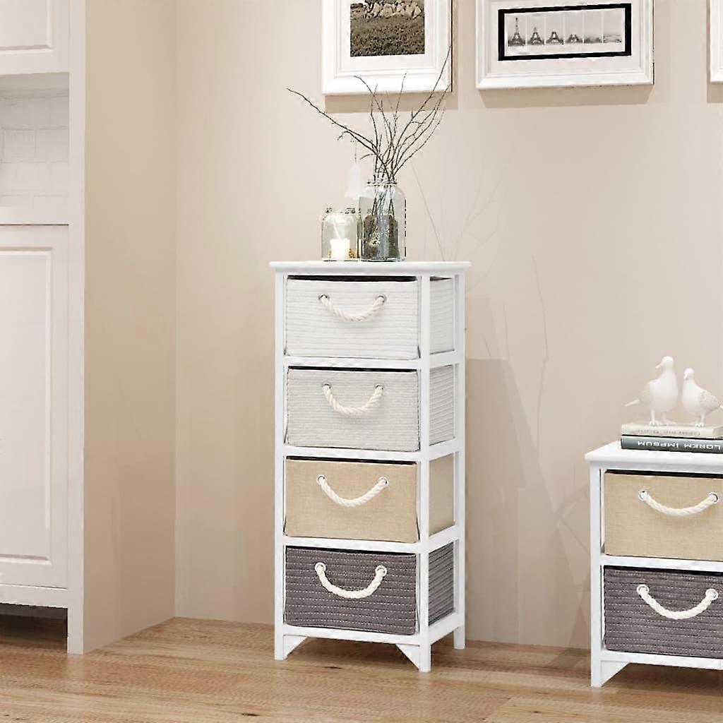 4 sepetli ahşap yan dolap