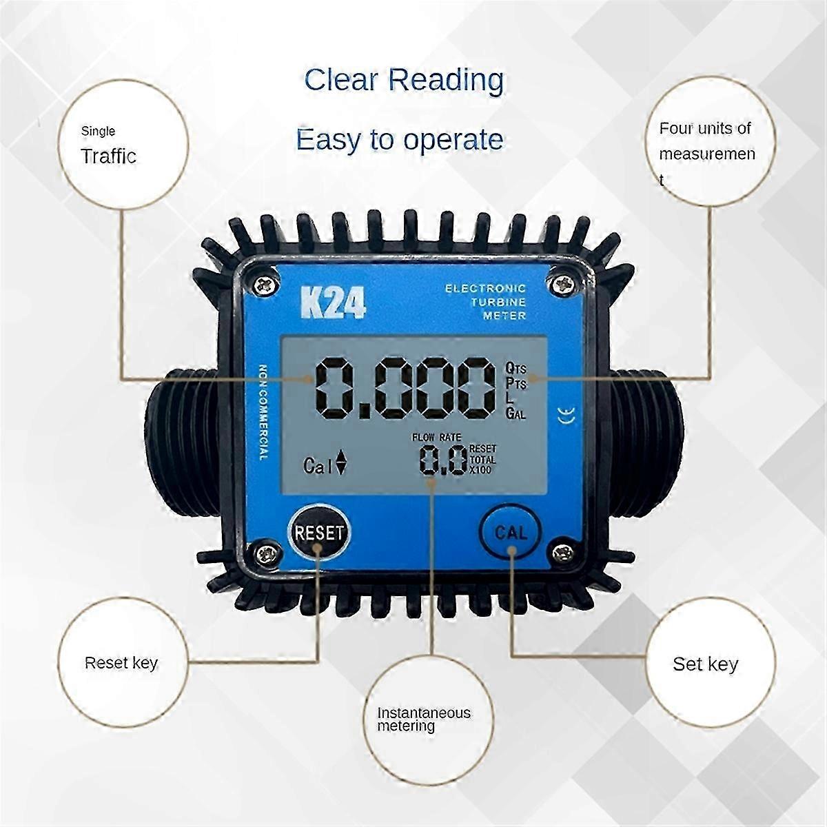 Digital LCD Flow Meter for Precise Low-Flow Measurement 0.1-7L/Min Water-Compatible Monitoring Solution