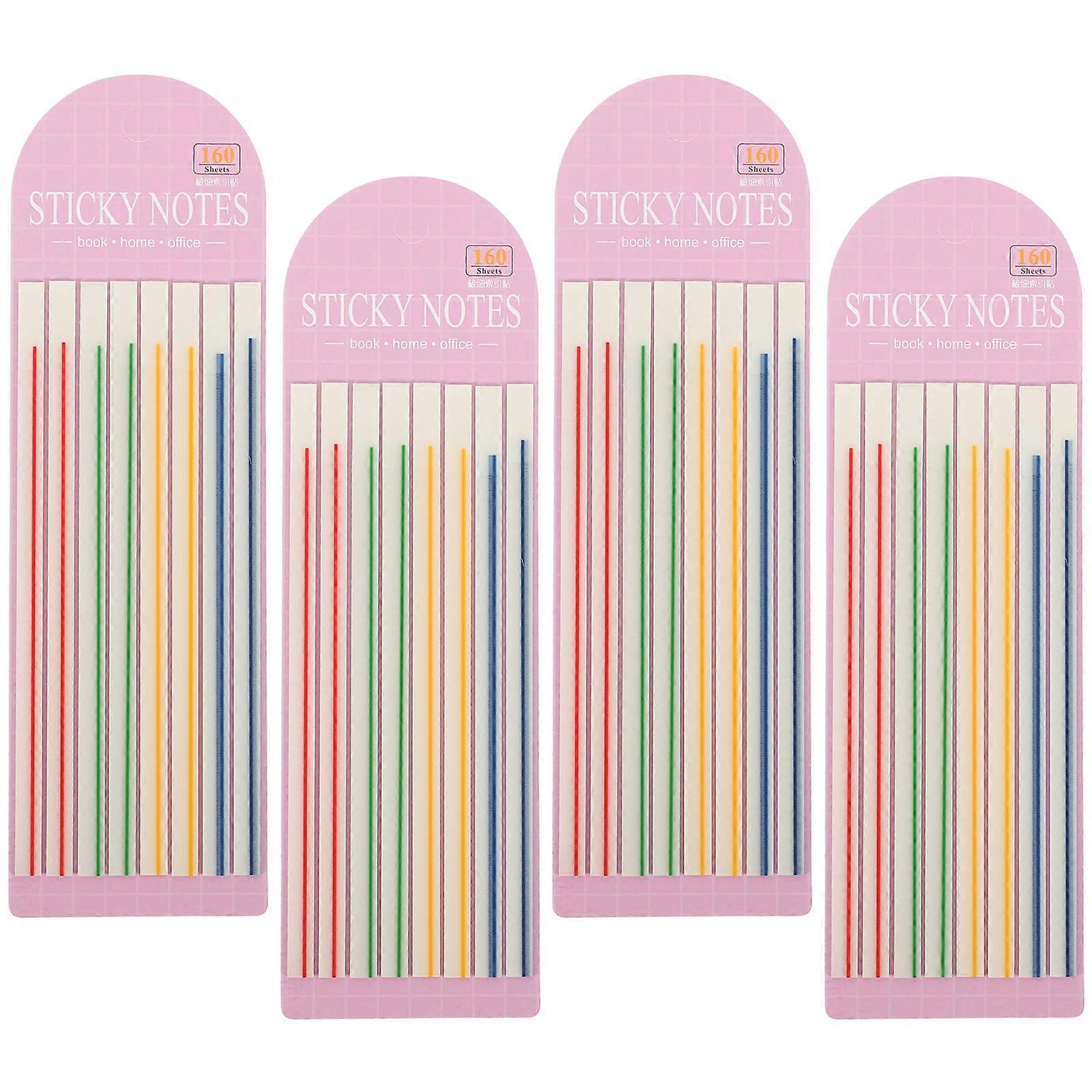 Highlighter Tape Adhesive Reading Markers with 4Pcs 4 Books for Books