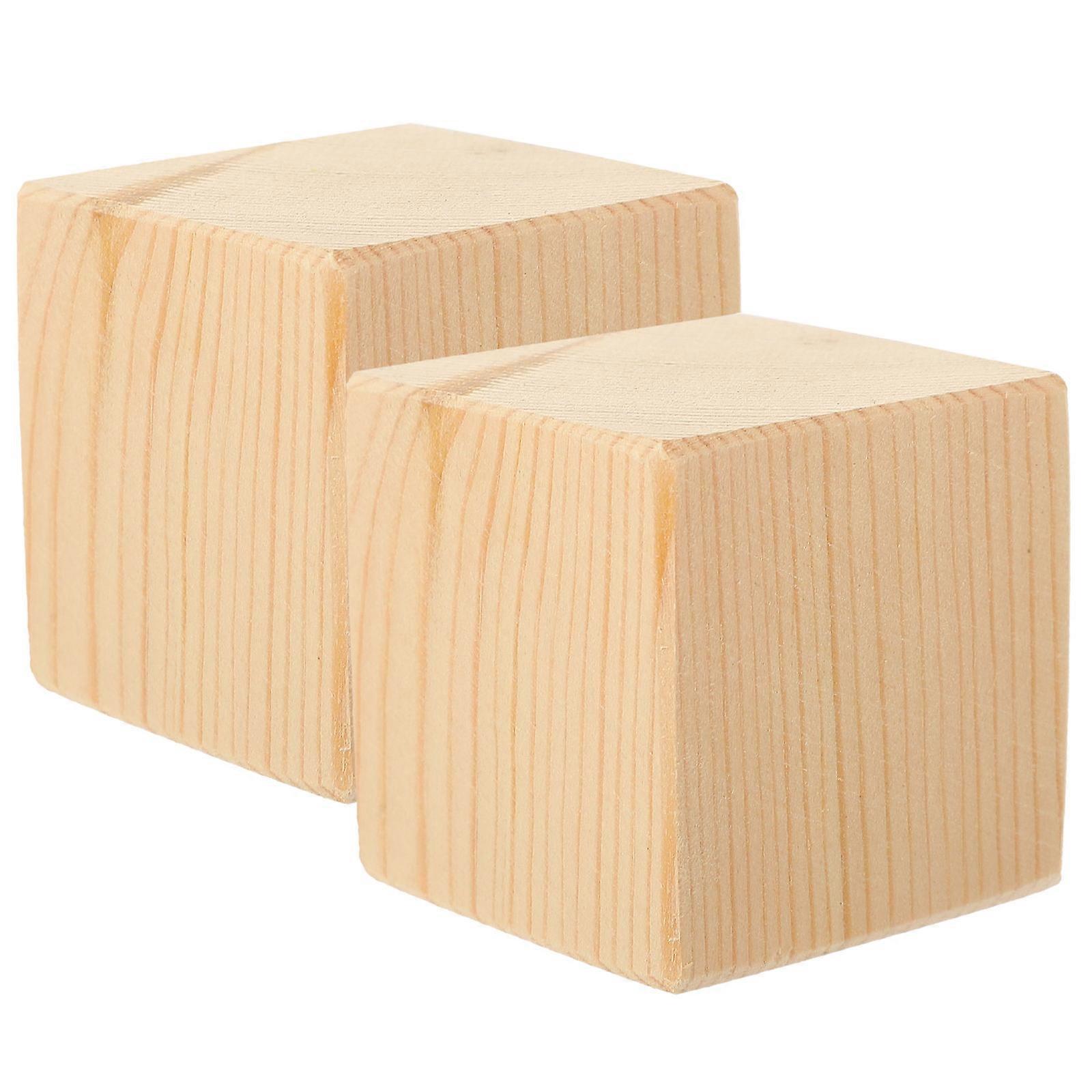 Wood Block Bed Risers for Furniture Lifting 6Pcs Durable and Stable