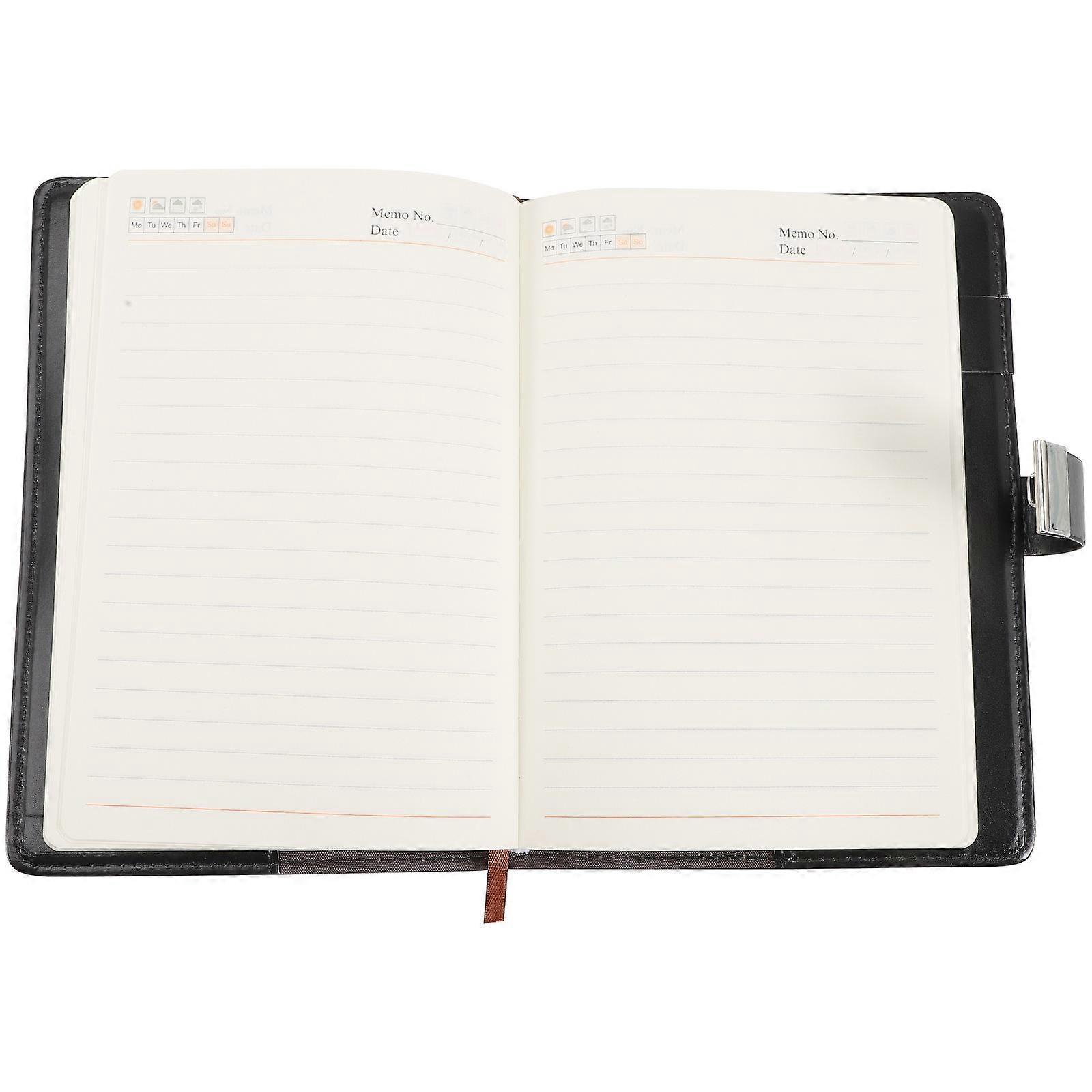 Password Notebook with Lock Diary for Office 2Pcs White Student Notebooks