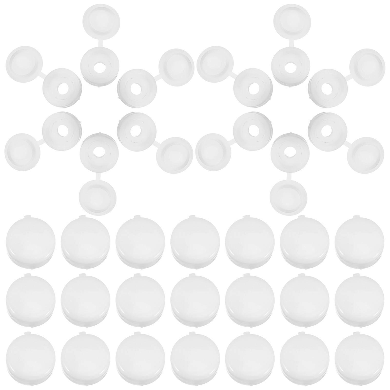 Screw Covers Plastic Hinged Screw Caps for Protection 2000Pcs White