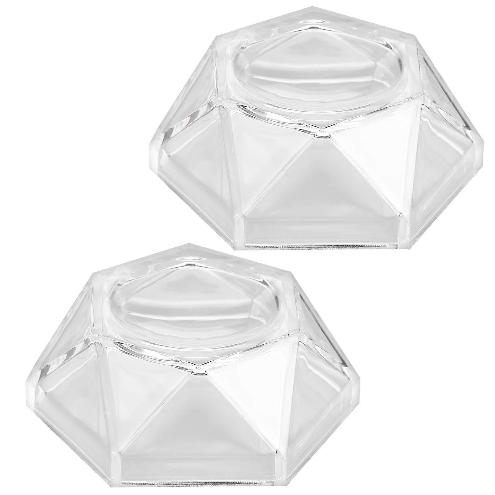 Acrylic Sphere Bases for Display 8Pcs Transparent Crystal Ball Holder
