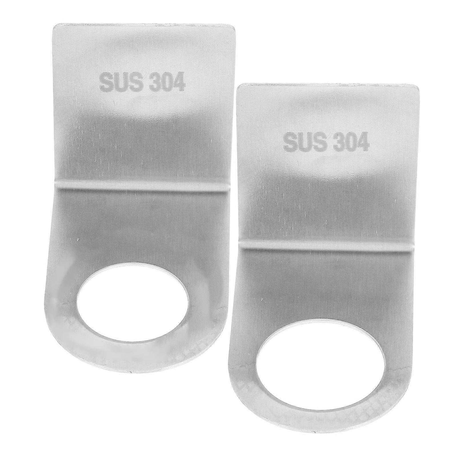 Shower Gel Bottle Bracket Wall-Mounted Bathroom Rack Holder 4Pcs Silver