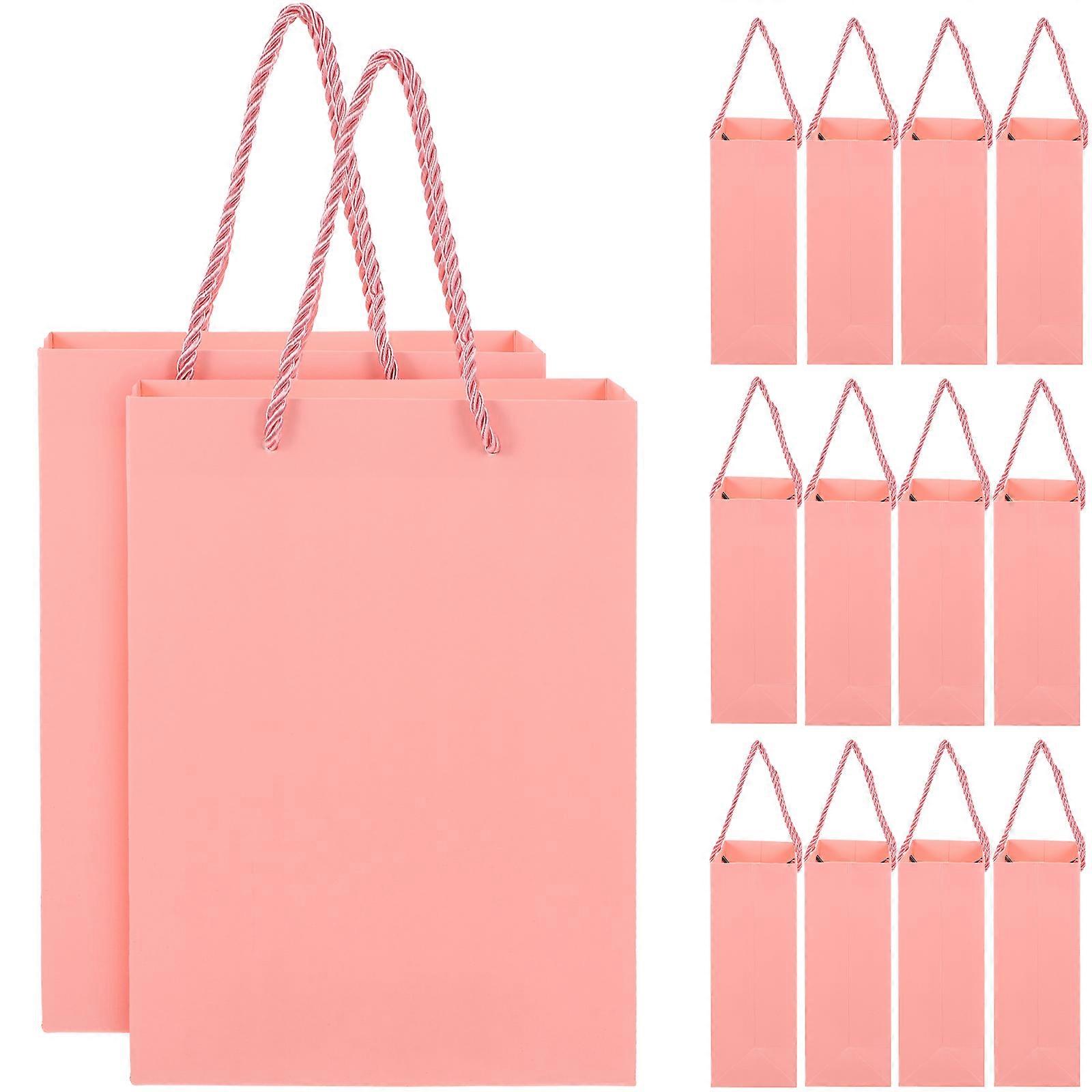 16Pcs Multipurpose Paper Shopping Bags Rectangular Design Perfect For Parties And Special Occasions Practical Gift Wrapping