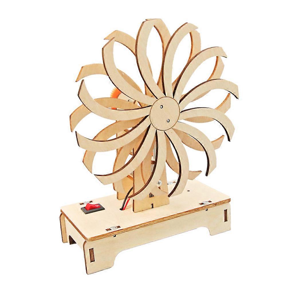 Wooden Building Toy for Kids Science Learning Projects Handmade 2Pcs Set
