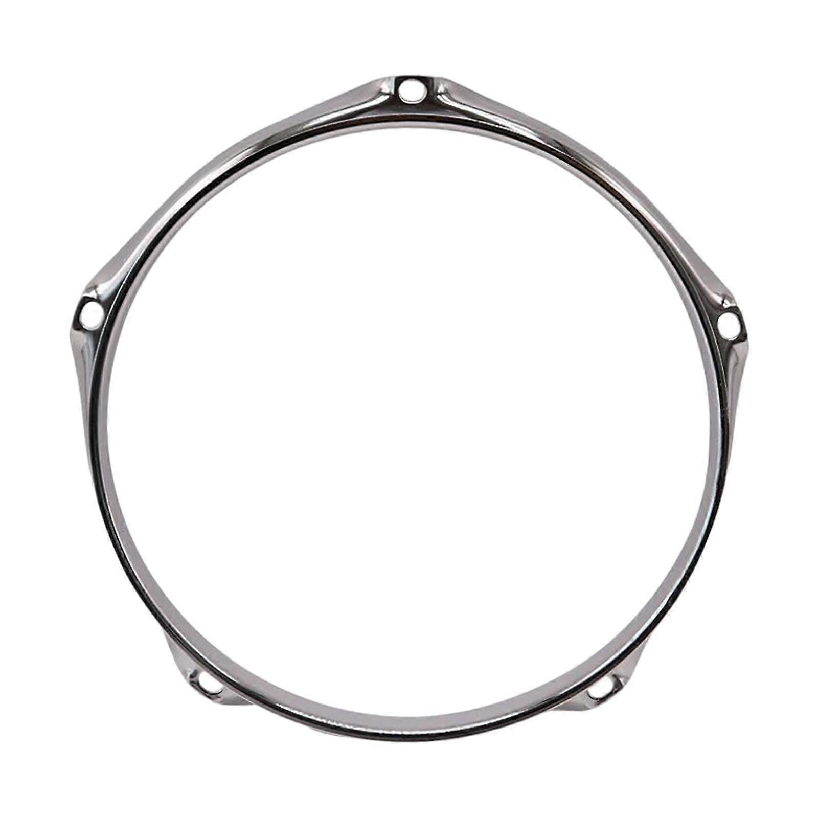 5 Holes Tom Drum Hoop Compatible with 12" Snare/Bass Drum, Heavy Duty 5 Lug Batter Hoop for Percussion Instrument Replacement