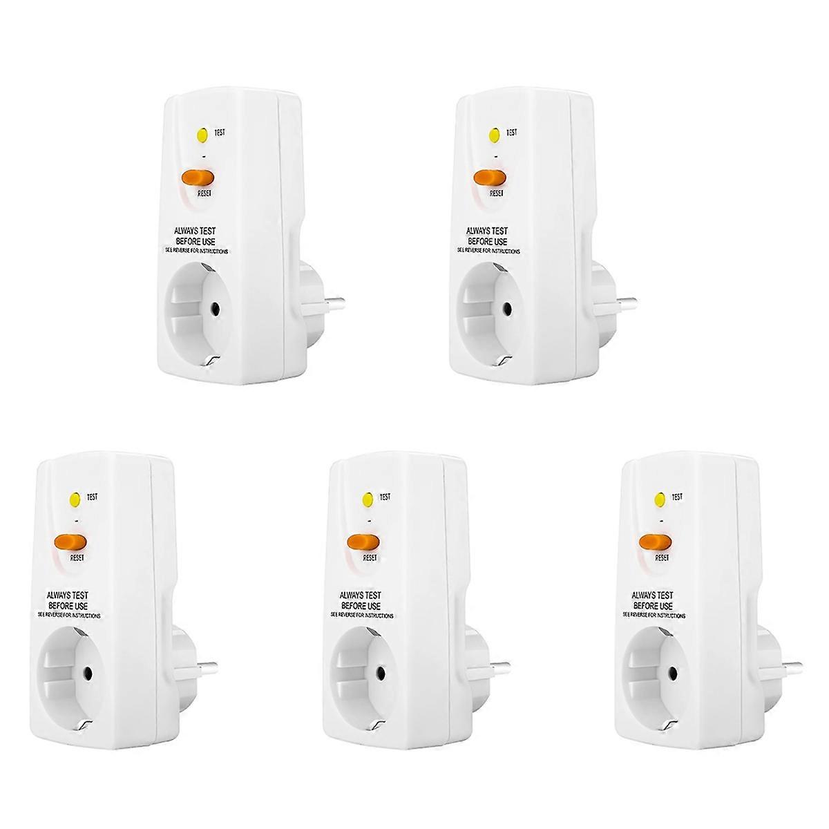 16A Gfci Leakage Protection Plug Socket Home Circuit Breaker EU Plug