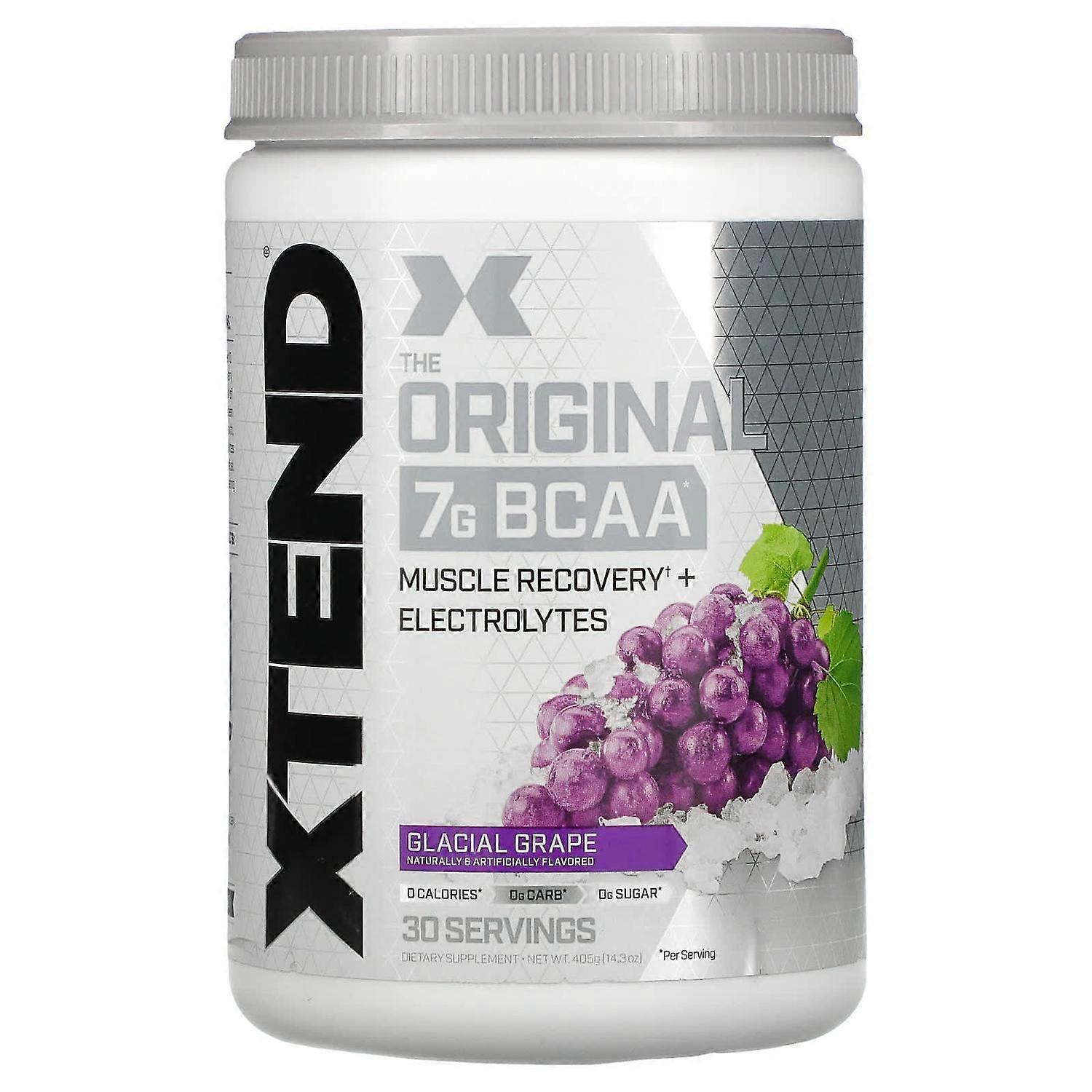 XTEND, 7G BCAA, Glacial Grape, 13.8 oz (390 g)