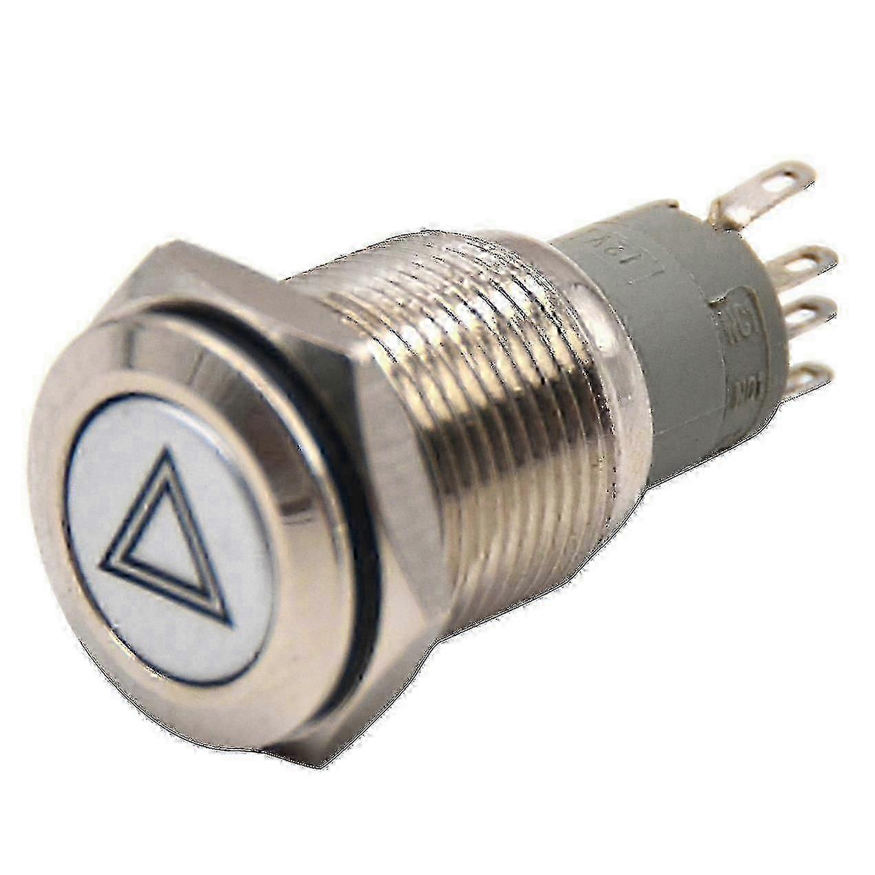 New 16mm Car Emergency Hazard Warning Flash Light Switch Push Button Myi