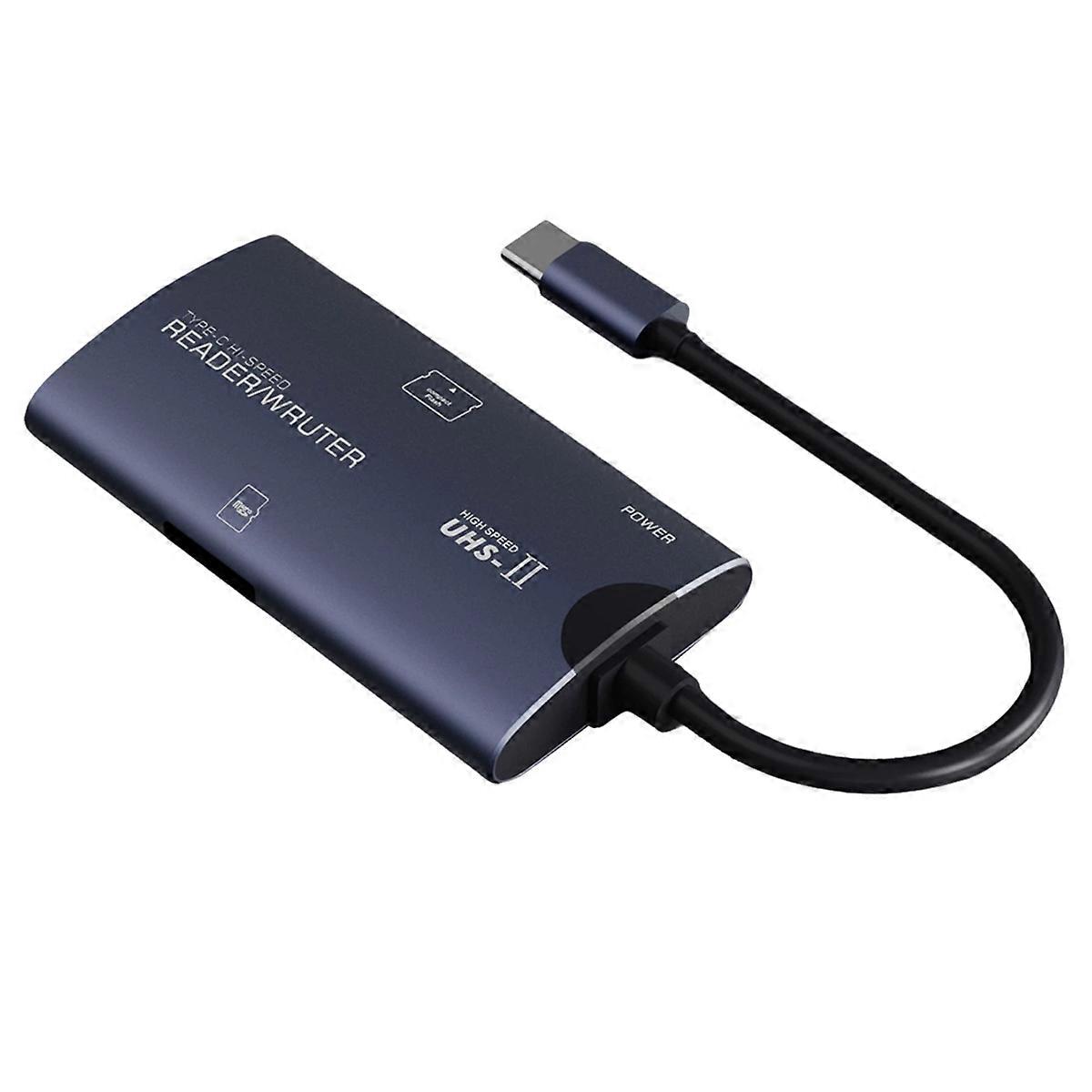 High-Speed Multi-Function Card Reader TF Aluminum Alloy Computer Mobile Phone Two-in-One Card Reader Type-C (TF+)