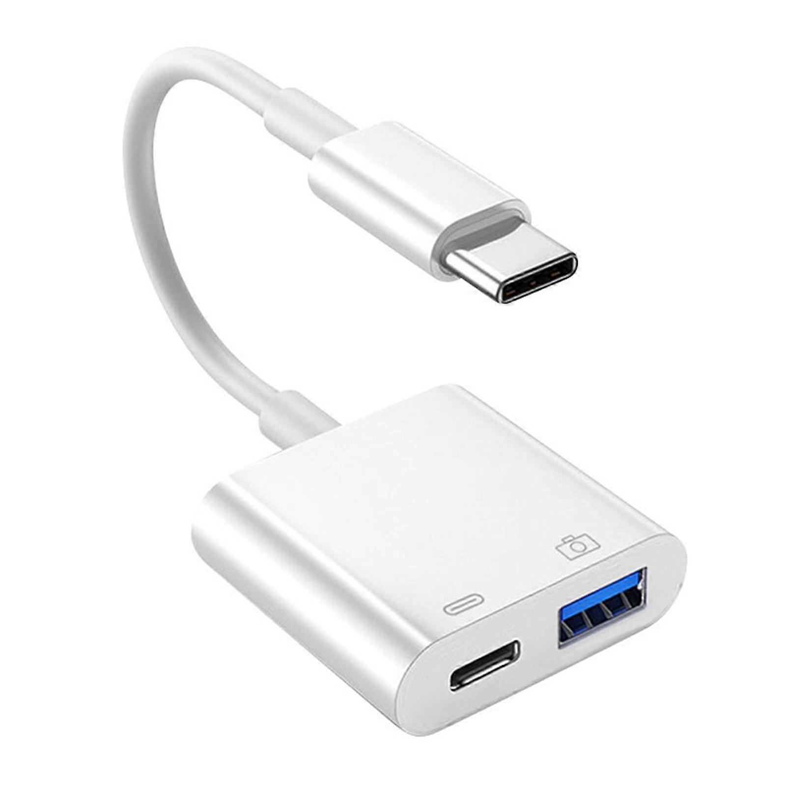 Type C to USB Adapter with PD Fast Charging High Speed Data Transfer Flexible Durable Cable for Phone Tablet