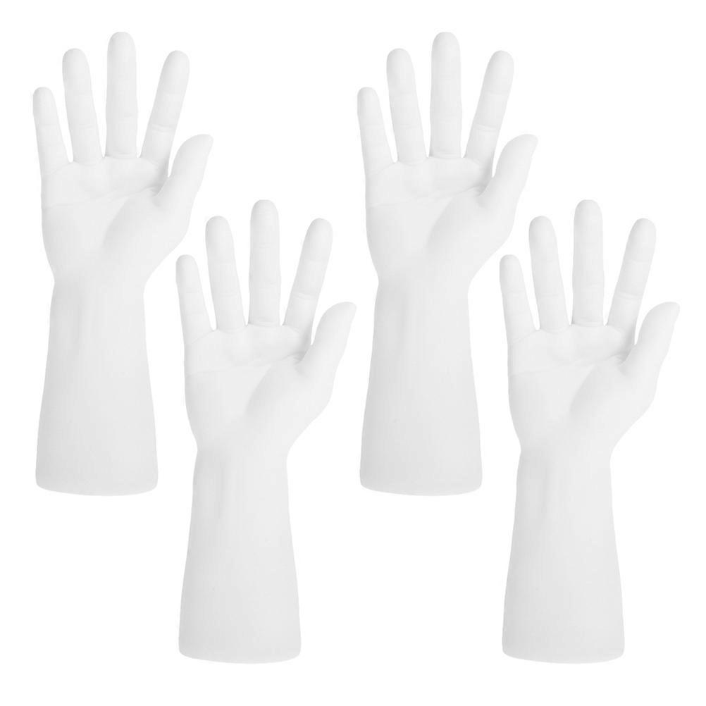 Tabletop Jewelry Holder 4Pcs White Plastic for DIY Use with Versatile Use