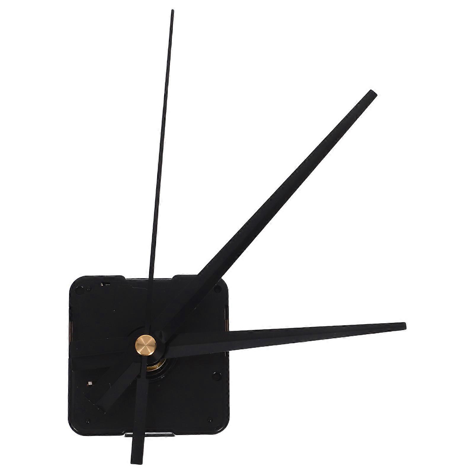 Black Clock Movement Clock Mechanism for DIY Replacement 4Sets Plastic