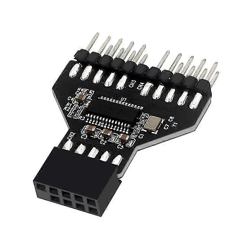 Usb 2.0 Connectors For Rgb Usb2.0 9pin Interface Splitter Computer Adapter