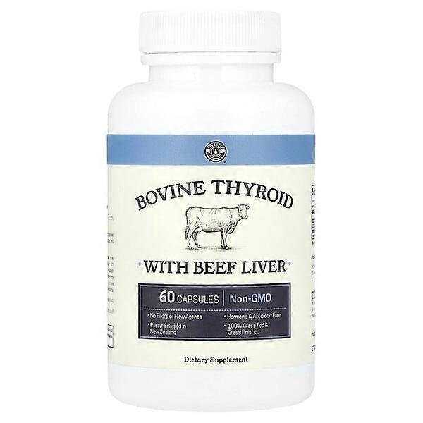 Left Coast Performance, Bovine Thyroid with Beef Liver, 60 Capsules