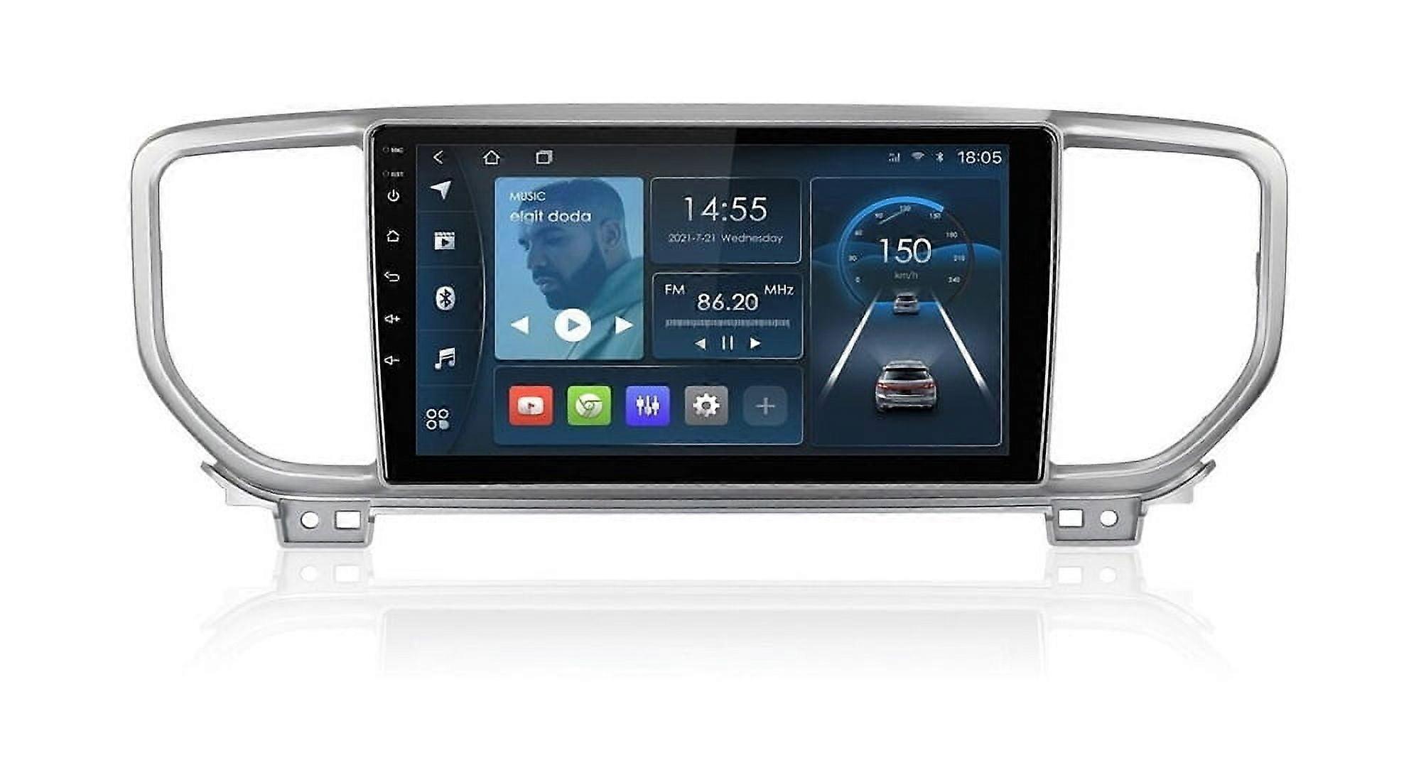 Stereo Radio 1+32g For Kia Sportage 4 Ql 2018 2019 Gps Bt