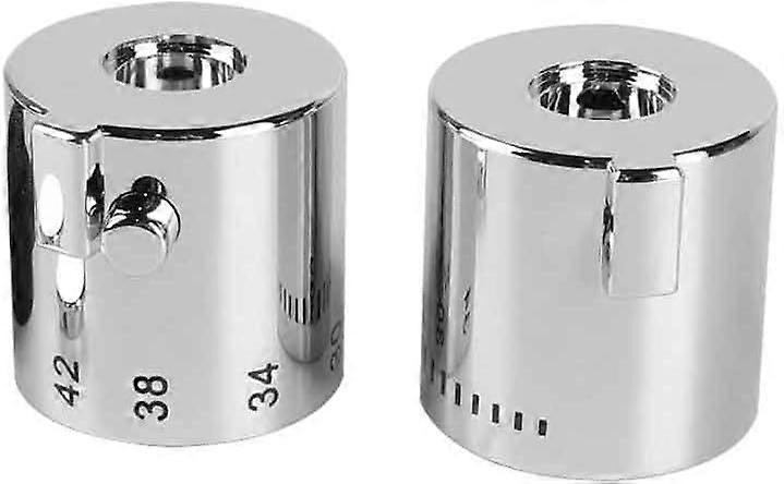 Tiardey Shower Control Handle 1 Pair Water Control Handle Shower Temperature Control Handle Knob Chrome for Bathtub Shower
