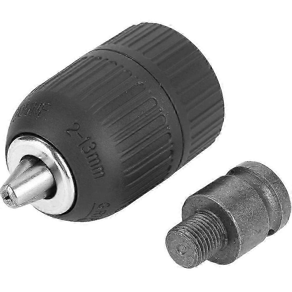 Drill Chuck - 2-13mm Keyless Drill Chuck 1/2inch-20unf With 1/2inch Chuck Adaptor For Impact Wrench 25-26