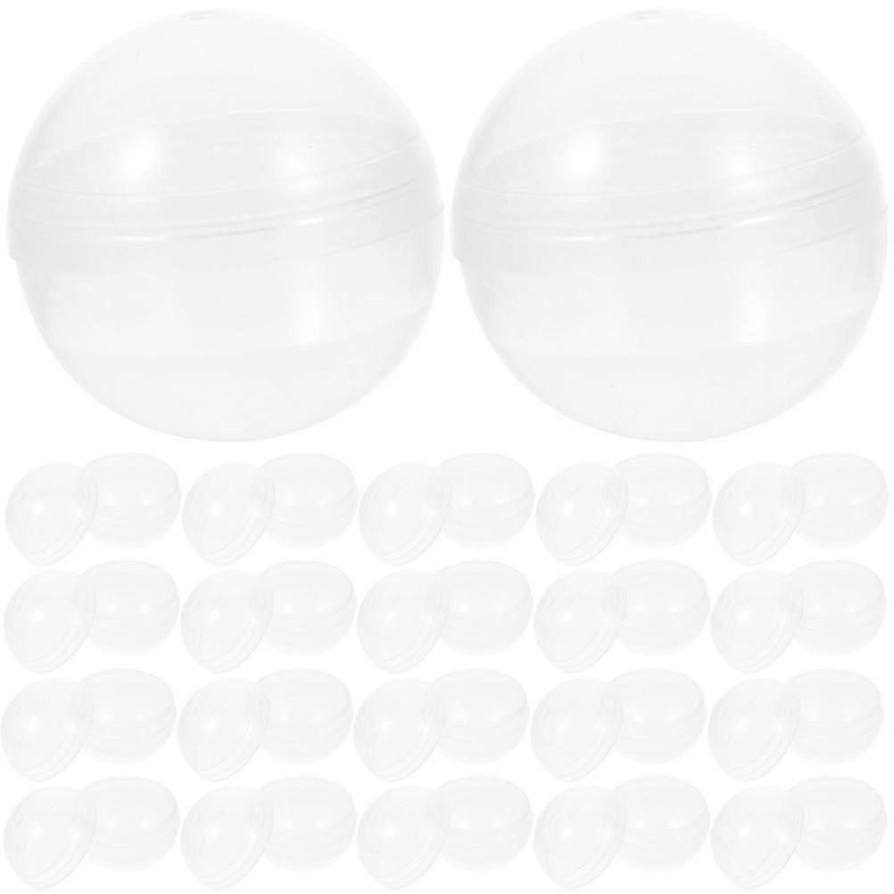 50 stk Fyllbare kapsler Baller Multi-purpose Twisted Balls Clear Fillable Balls