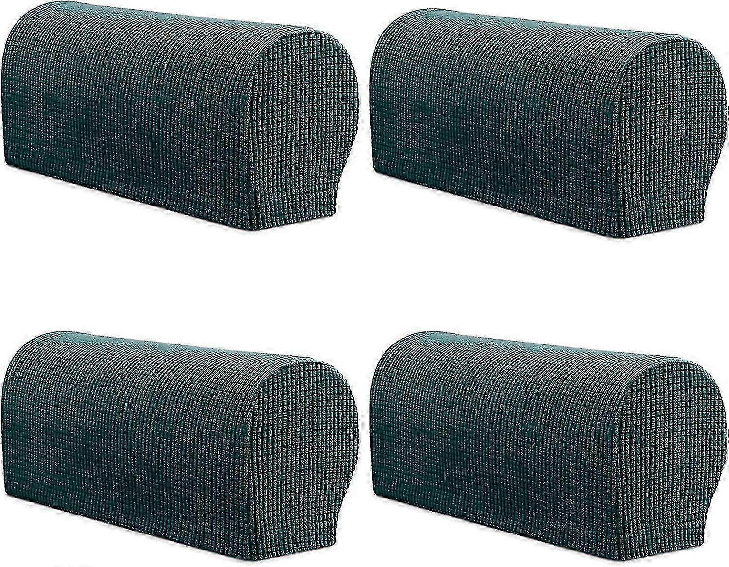 4pcストレッチアームチェアカウチアームレストカバー、滑り止めソファプロテクター