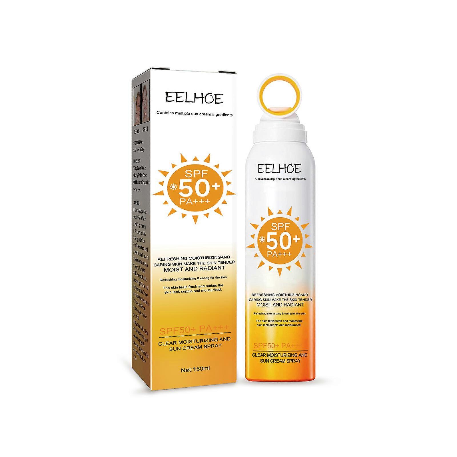 EELHOE Small Aperture Protective Spray, Isolation, Uv Protection, Waterproof, Sweat Proof, White And Clear Skin Feeling
