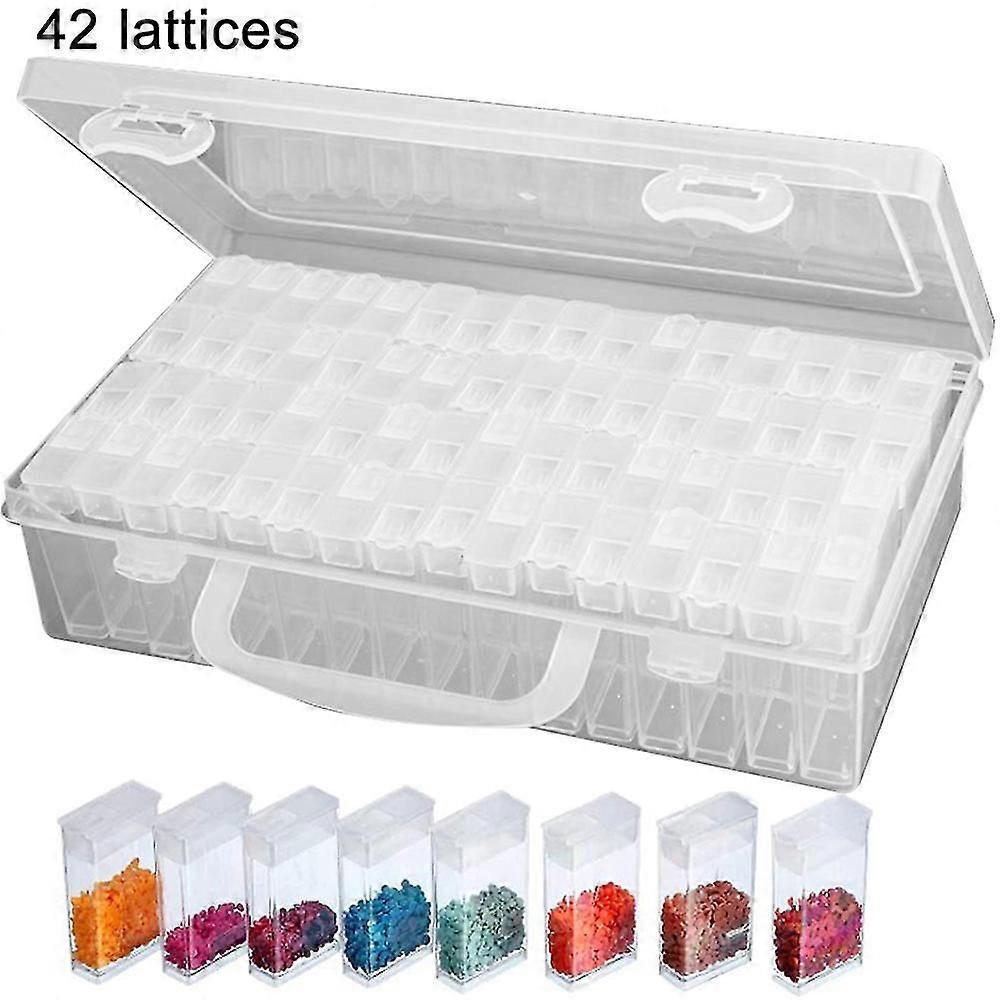 Storage Box 42/84 Grid Plastic Adjustable Jewelry Organizer Box Container Storage Case