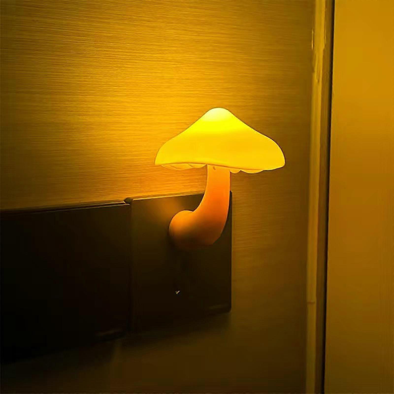 Special Soft Light Night Light for Newborns MushroomShape PlugIn Night Light LightControlled Yellow