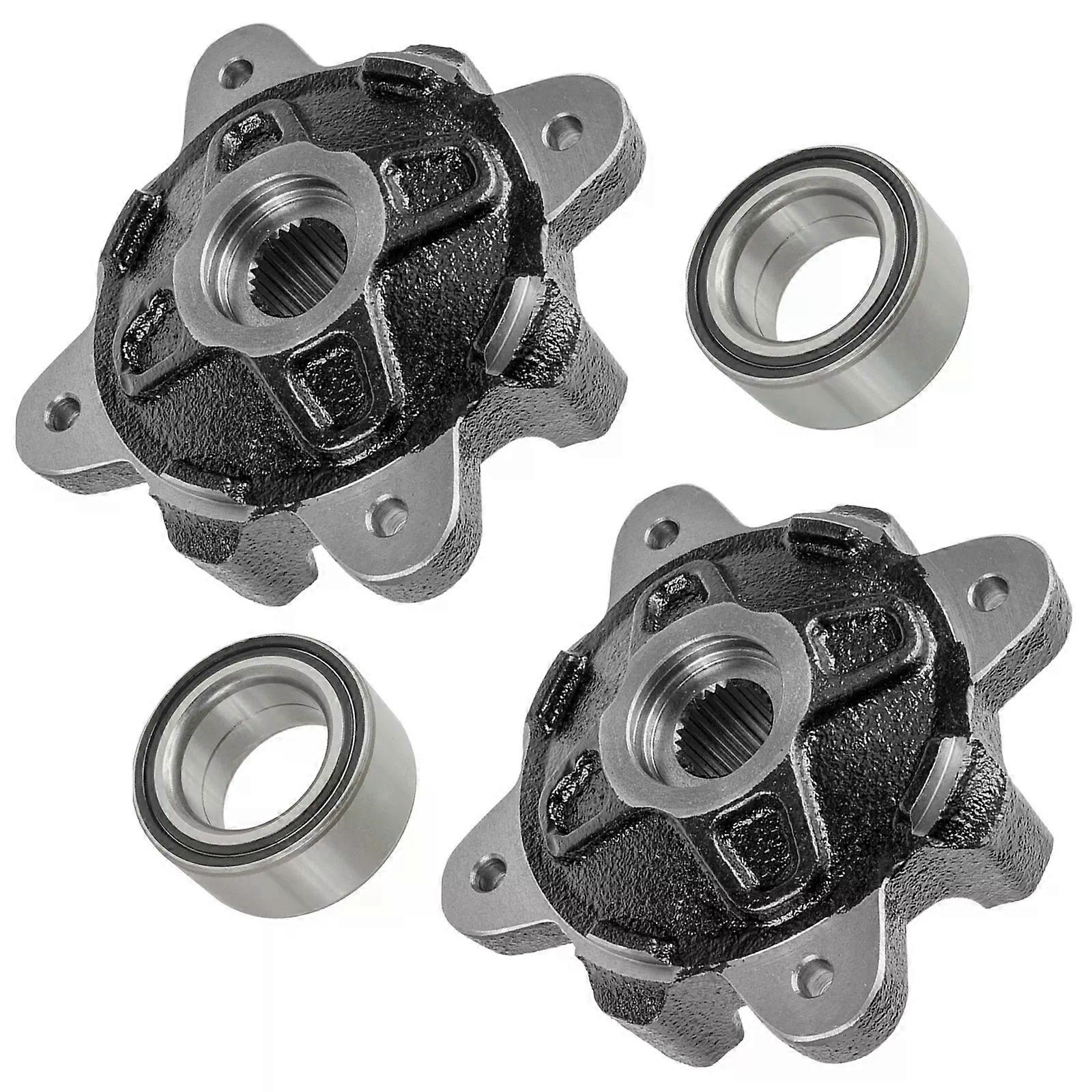 Front Left Right Wheel Hubs And Ball Bearings for Polaris RZR 4 XP 900 2012-2013 NO.70766
