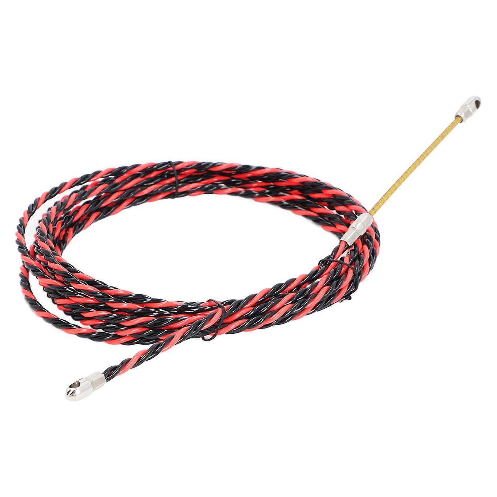 Electrical Spring Wire Threader Fish Tape Manual Cable Puller Tool Electrician Threading Device 20m 