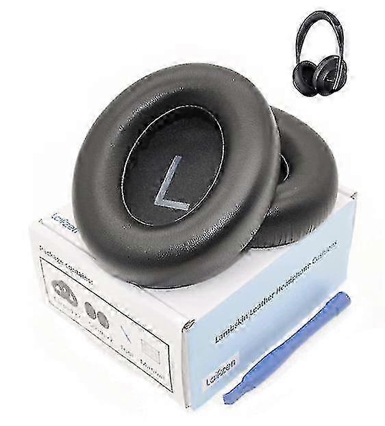 ラムスキンNC700イヤパッド本革イヤーパッドクッションシープスキン互換カップBose Nc700ノイズキャンセリングヘッドフォン(ブラック)と互換性があります