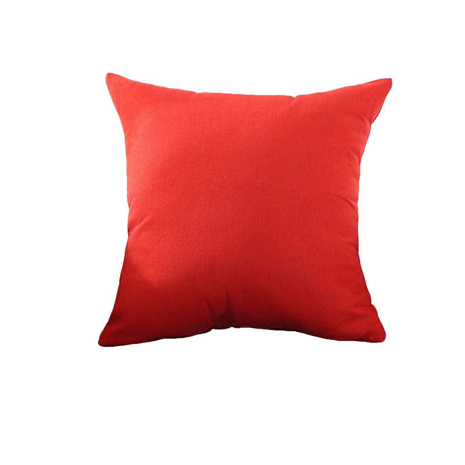 Soft SquarePattern Country Cushion Cover 45x45cm 30x50cm, Solid Color, Zipper Closure, Rustic For Sofas And Beds