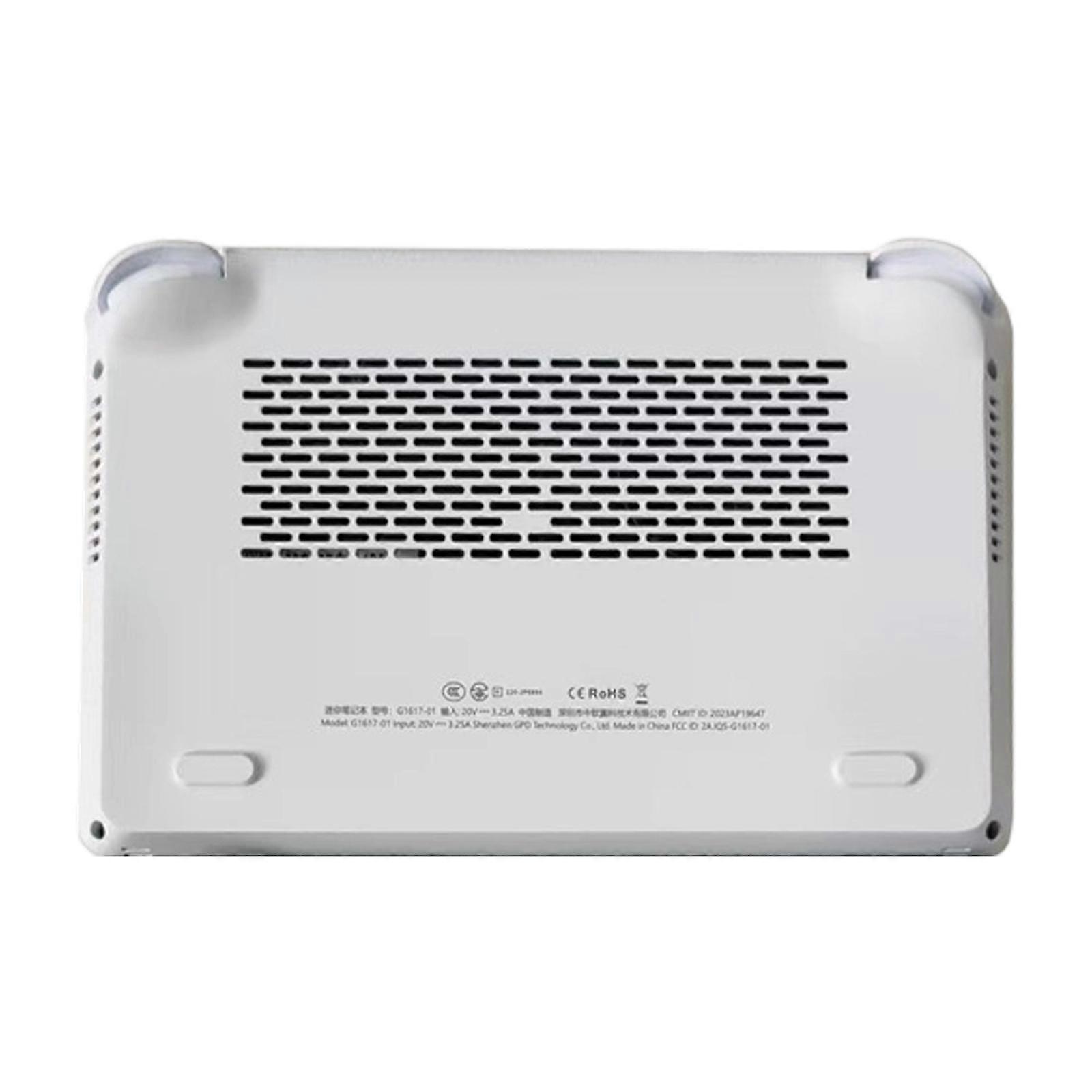 Efficient Double Fan Cooling Module For Win Mini Handheld Gaming Conoles Aluminum Base Efficient Heat Dissipation  White