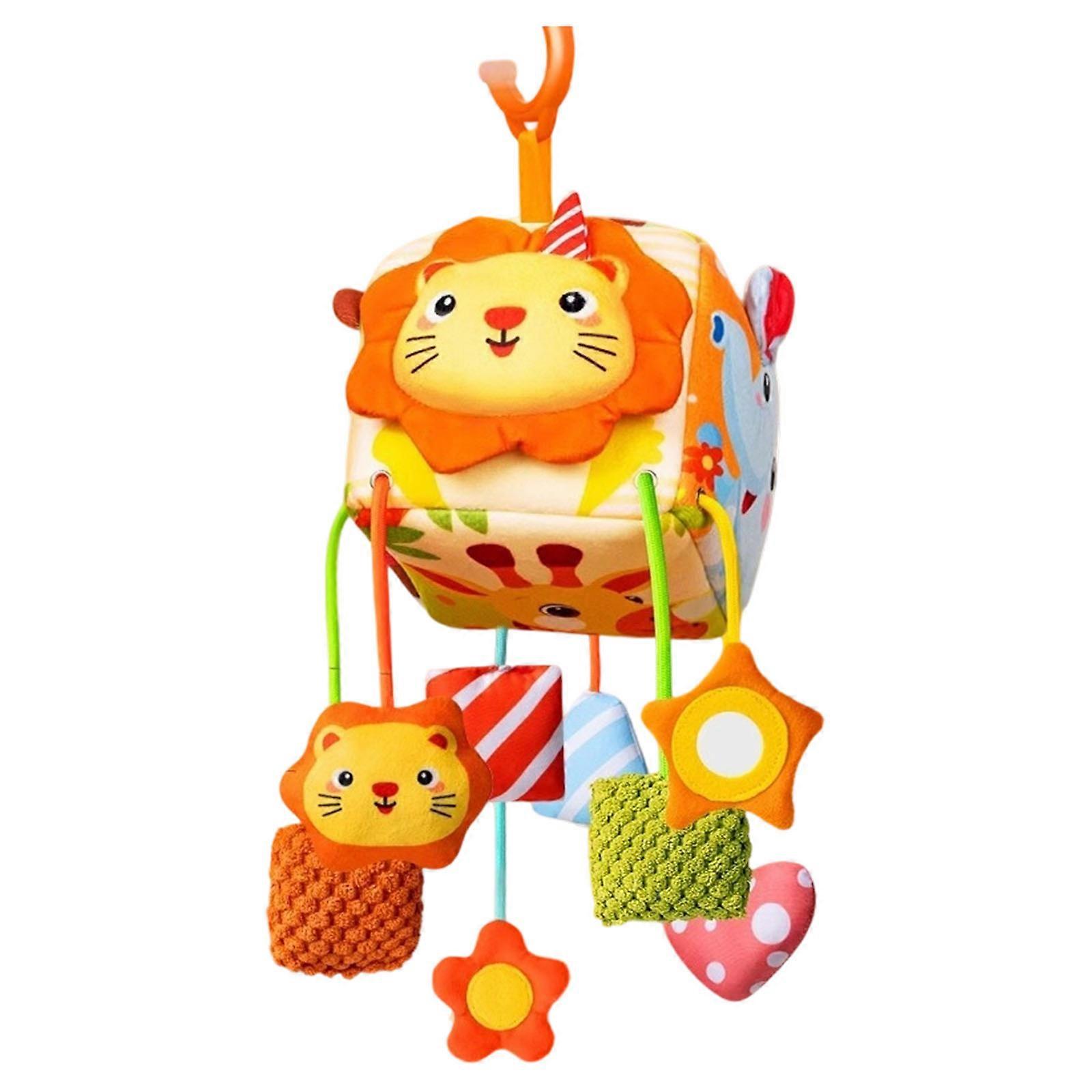Interactive Baby Wind Chime Crib Mobile Rattle Toy With Gentle Sound Texture Hanging Decors For Infant Development Multicolor