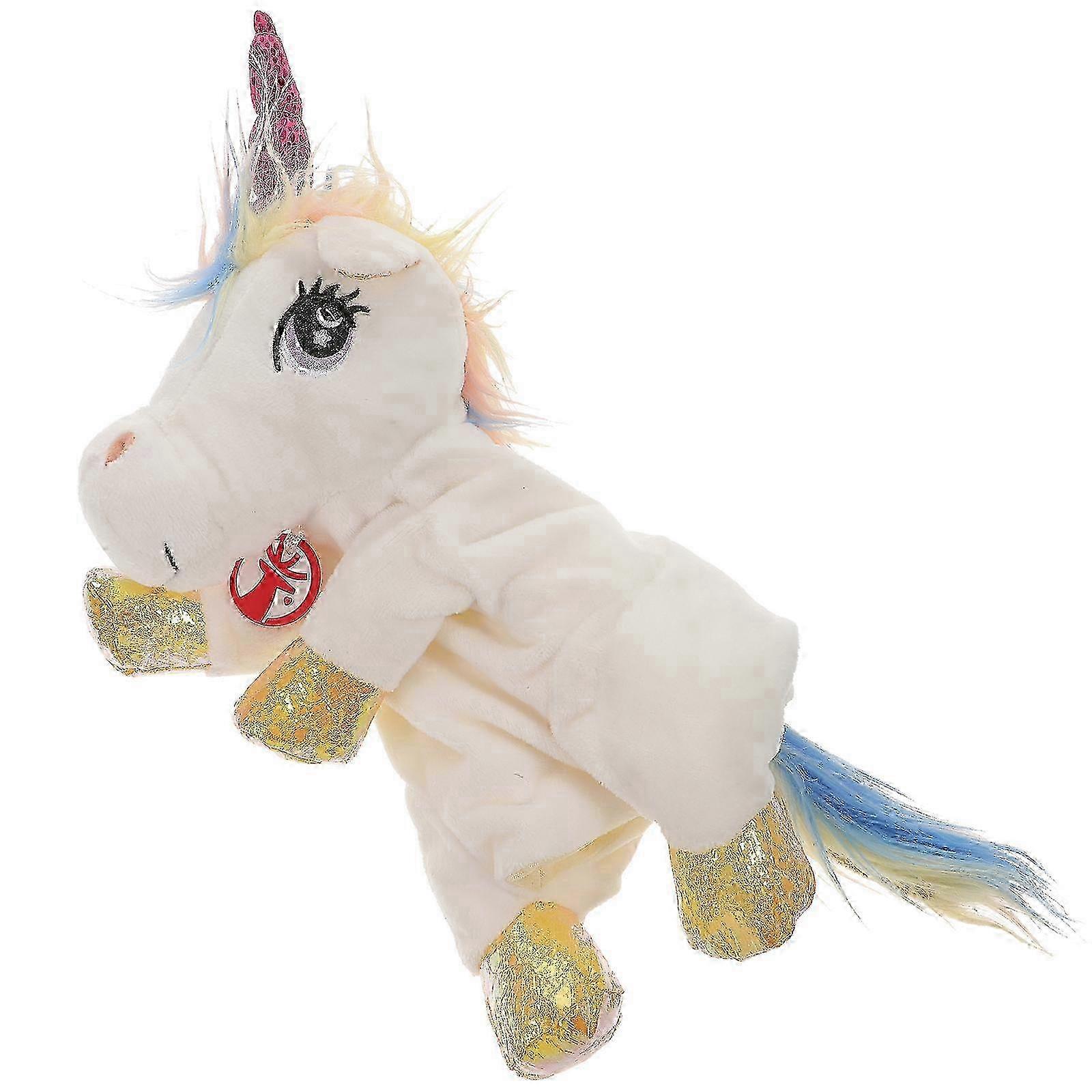 Unicorn Puppet Cartoon Hand Puppet Plush Puppet Toy Parent-child Interactive Toys