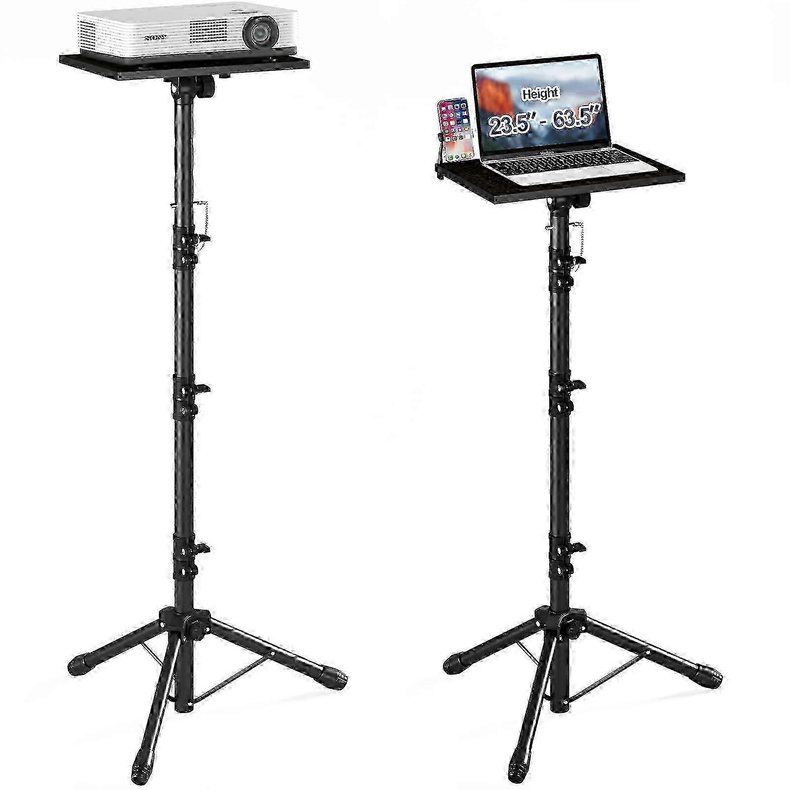Tall Projector Stand Heavyduty from 23.5' to 63.5' with Safety Latch, Projector Tripod
