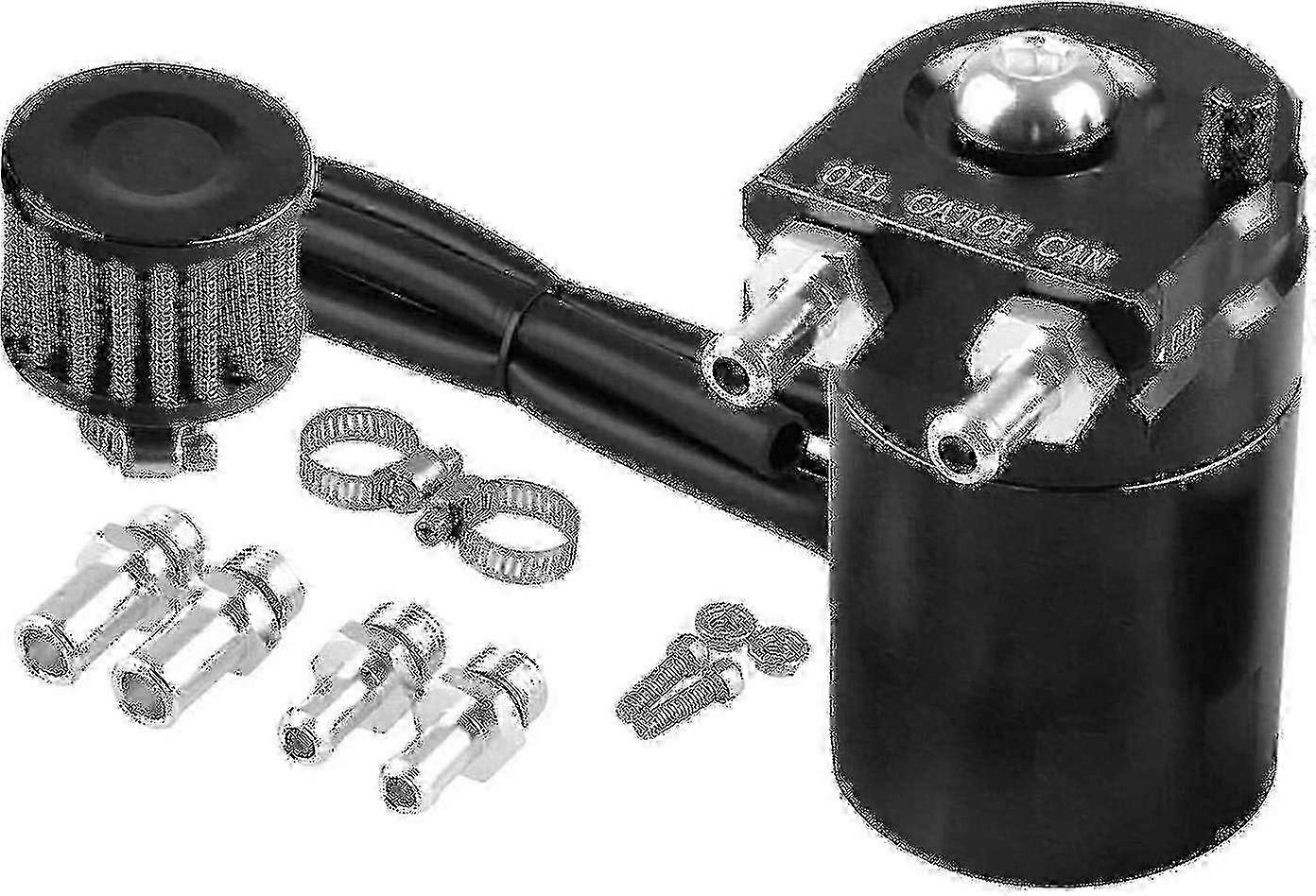 300ml oil catch tank for auto, universal fit with baffled design