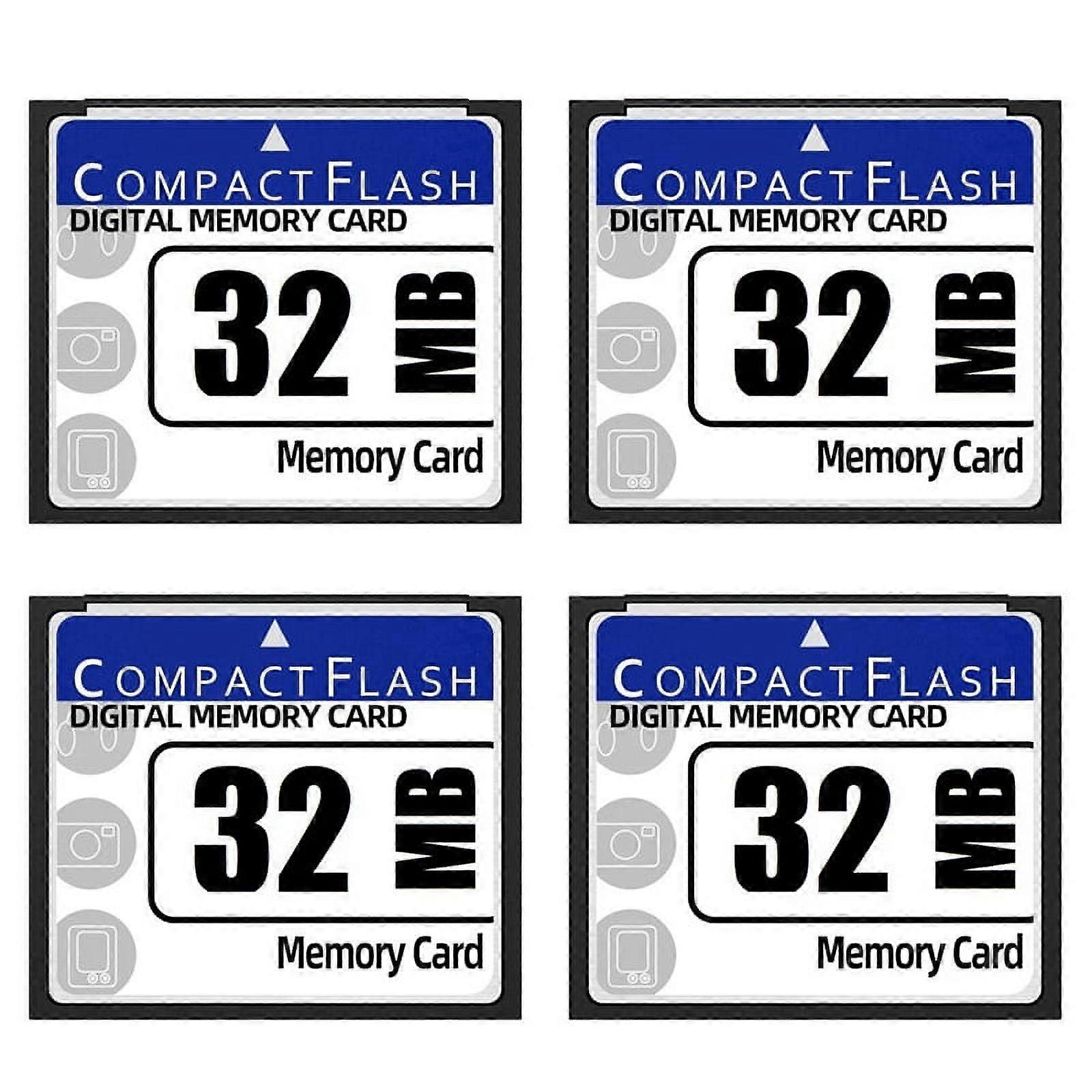 4X 32MB Compact Flash Memory Card for Camera, Advertising Machine, Industrial Computer Card